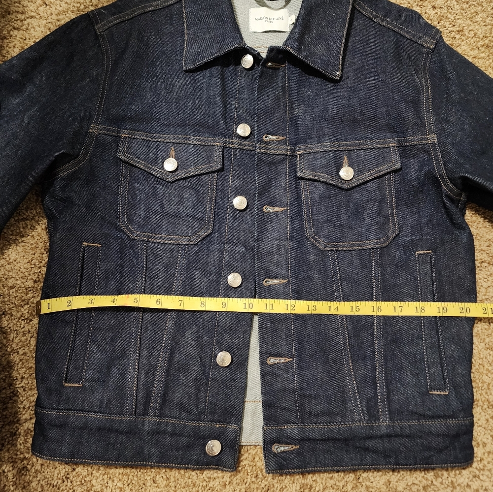Maison Kitsun Trucker Denim Jacket Blue - image 7